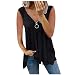 Soupliebe Sommer Oberteile Damen Leicht Ohne Arm Tanktop Luftig Mode Blusentop Ärmellos Sport Locker Casual Sexy Bequem Oberteile Tshirt Blusenshirt Trägershirts