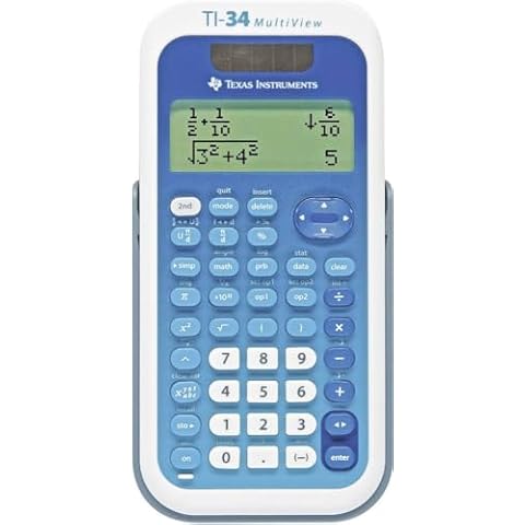 Texas Instruments TI-34 MV Calculator with Multi View Cover