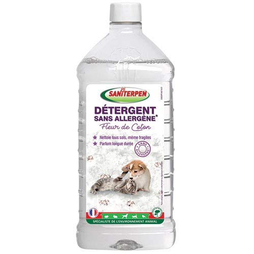 Action Pin Parfum Fleuri Saniterpen Detergent sans Allergene pour Chien 1 L