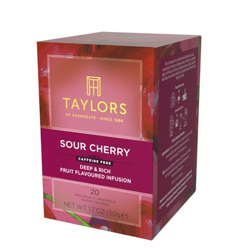 Image of Taylors of Harrogate Sour Cherry Herbal Tea Bags, 20ct (Pack of 1)