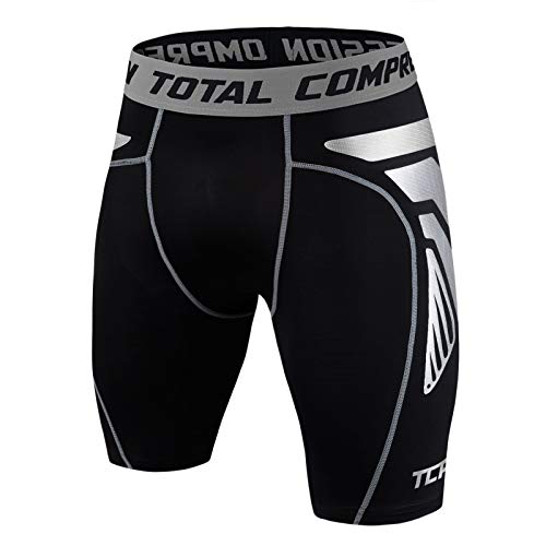 TCA CarbonForce Pro Herren Kompressionsshorts/Kompressionsunterwäsche - Schwarz, L