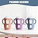 3 Pack Silicone Sleeves with Handle for Avent Baby Bottles,Drop Protection Baby Bottle Sleeves are Used for Philips Avent Glass Natural Baby Bottle 8 oz