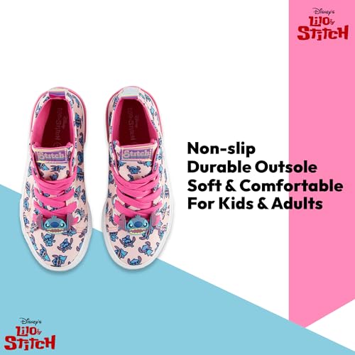 Disney Girls Lilo & Stitch Sneakers - Lilo and Stitch High Top Athletic Shoes - Lilo and Stitch High Top Lace Up Sneakers2
