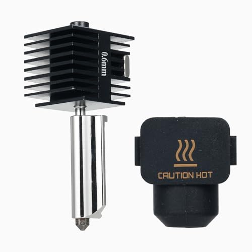 Hot End Kit Extruder Replacement Accessory Compatible with Bambu Lab A1mini High Temperature 0.6mm Hardened Steel Nozzle