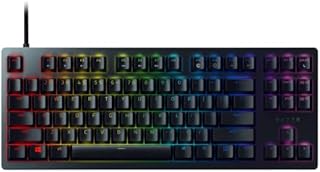 Razer Huntsman Tournament Edition TKL Tenkeyless Gaming Keyboard: Fast Keyboard Switches - Linear Optical Switches - Chroma RGB Lighting - PBT Keycaps - Onboard Memory - Classic Black