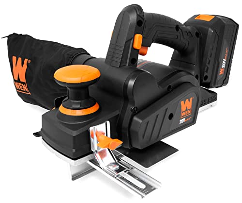 image for WEN Cordless Planer, Brushless with 3-1/4-Inch Blade, 20V Max 4.0 Ah L