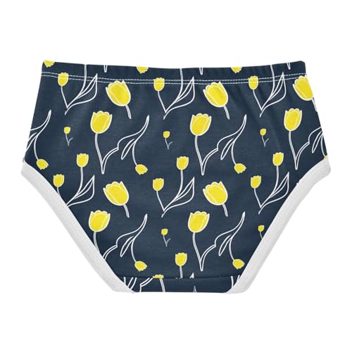 Flowers Floral Blue Toddler Girls's Underwear 2T 23031952