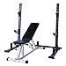FQCD Verstellbare Bänke Squat Rack Gewicht Tischmultifunktions Squat Rack Einstellbare Hantelablage Heimfitnessgeräte Hantelbank Bench Press Bänke Gestell (Color : Black)