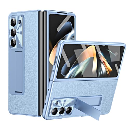 Étui à charnière Samsung Z Fold 5 antichoc bleu pour actif