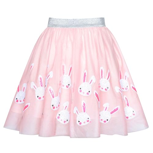 Image of Sunny Fashion Girls Skirt Egg Hunting Bag Pink Easter Hunter Rabbit Bunny Spring
