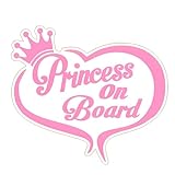 Generic Pink Princess on Board Sticker Size 7.4'' x 3.9'', RZ7895