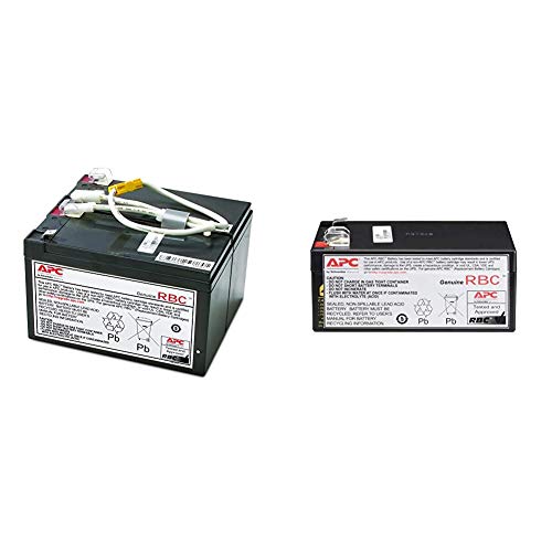 APC UPS Battery Replacement, APCRBC109, for APC UPS Models BR1500LCD and Select Others & UPS Battery Replacement, RBC35, for APC Back-UPS Models BE350G, BE350C