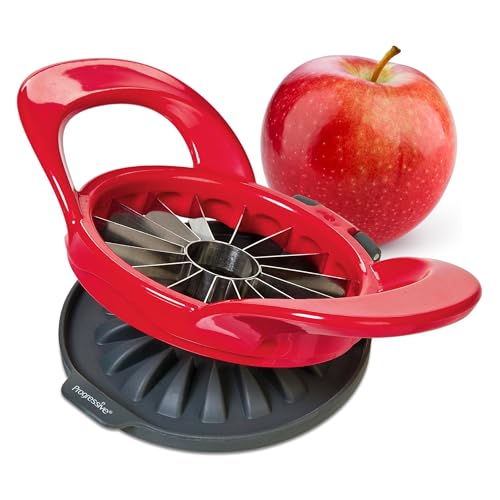 Comparison: Best Apple Corer And Slicer 2 PrepWorks Dishwasher Safe Apple Slicer and Corer – 16-Slice Thin Apple Cutter with Safety Cover