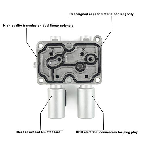 Transmission Dual Linear Solenoid 28015-Plx-305 90428D 88957A For Honda Civic 2001-2005 01-05 1.7L 2.0L 1.3 #TOP1