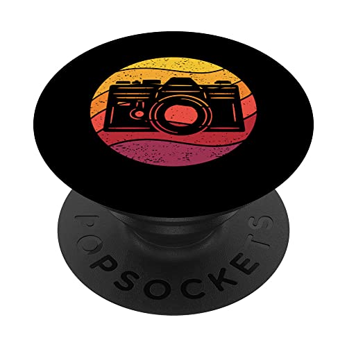 Cámara Retro Style Vintage PopSockets PopGrip Intercambiable Cover