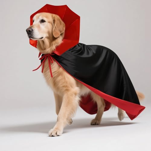 Disfraz de capa vampiro para perro mediano y pequeño