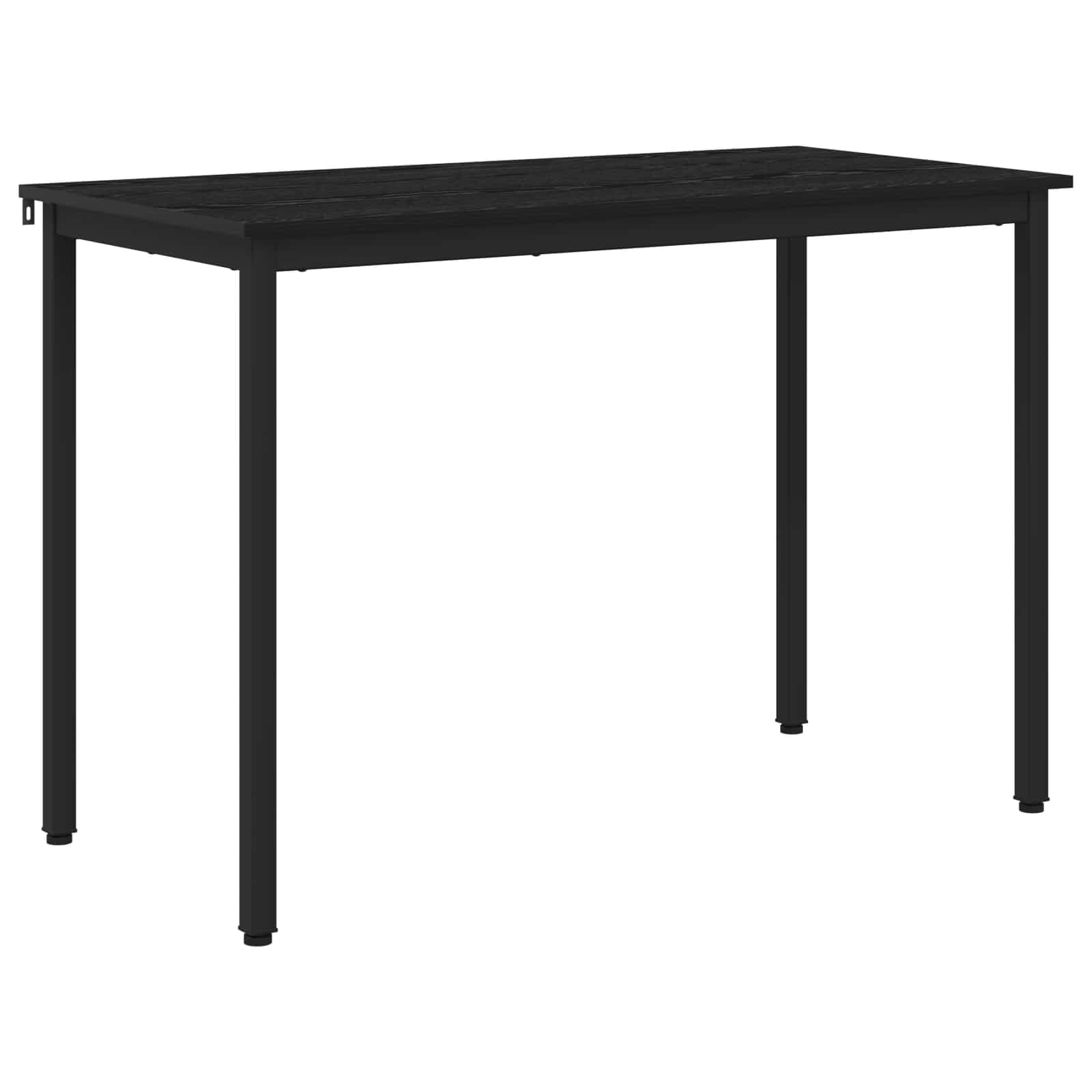 Table à manger 110x100x75 cm en bois et métal rectangulaire pour cuisine
