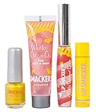 Smackers Pink Lemonade Glam Bag Makeup Set (Lip Balm, Lip Gloss, Nail Polish, & Lotion), 1 Set