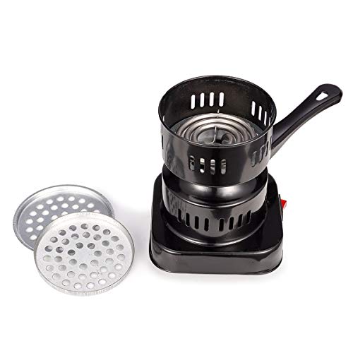 Elektrischer Kohleanzünder/Electric coal lighter: Shisha Kohle Grill mit 600W Heizplatte, Brenner, E-Heater… – Bild 6