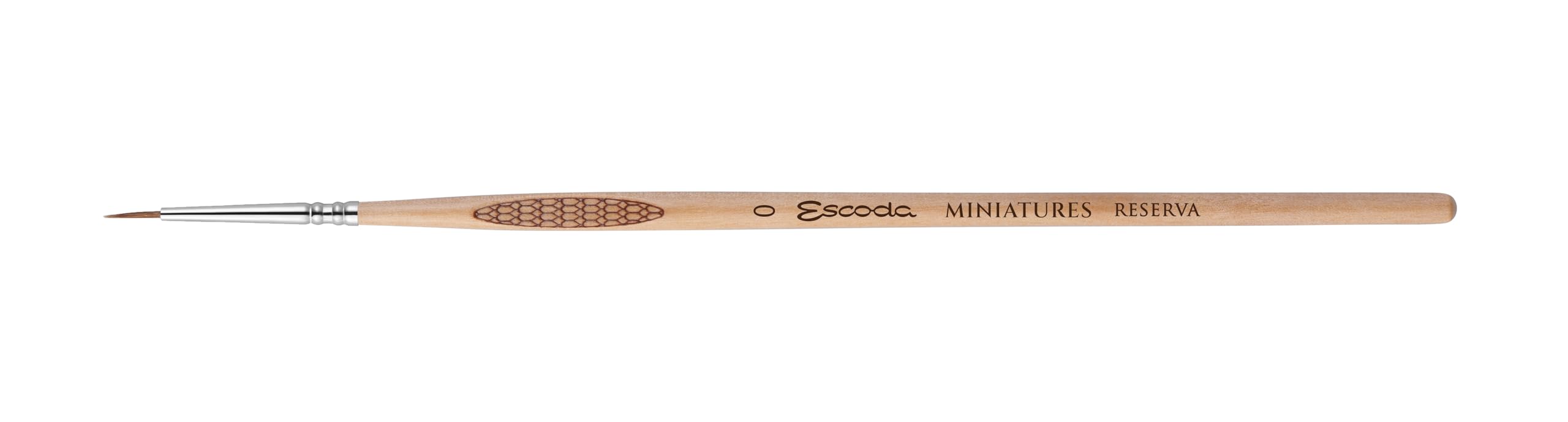 Escoda - Juego de pinceles en miniatura y modelado - Juego premium - Tamaños 0, 1, 2-3 pinceles - Tipo de pelo de cepillo: pelo de marta Kolinsky-Tajmyr - Puntas redondas puntiagudas
