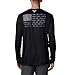 Columbia Men's Standard Terminal Tackle PFG Fish Flag LS, Black/Graphite, Medium