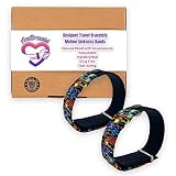 Motion Sickness Band – Adjustable Hook/Loop Closure Nausea Bracelet for Morning Sickness, Vertigo, a