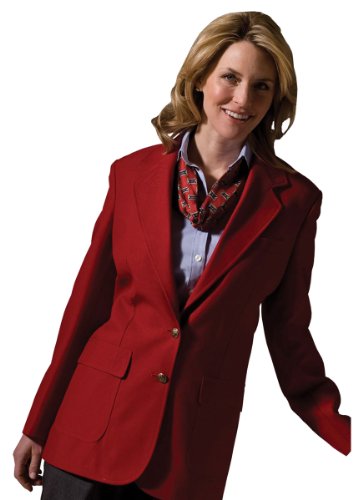 Edwards Ladies' Single-Breasted Blazer - Red - 0 #TOP4
