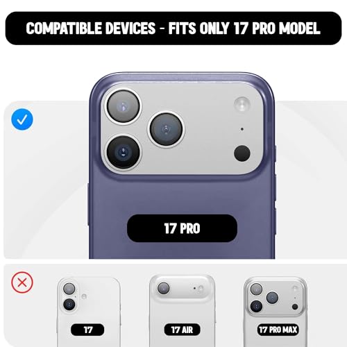 Image of Kratos Soft Silicone Case Cover Compatible with iPhone 17 Pro - Everyday Comfort Protection, Wireless Magnetic Charging Case with Raised Edge Camera & Screen Protection, Shock-Resistant Design