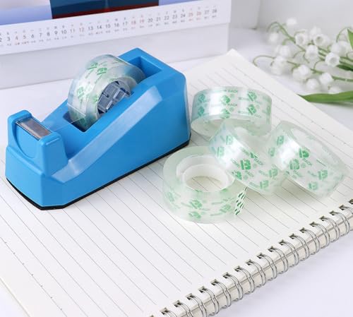 Ruban adhésif transparent à forte adhérence avec mandrin bleu 2,5 cm