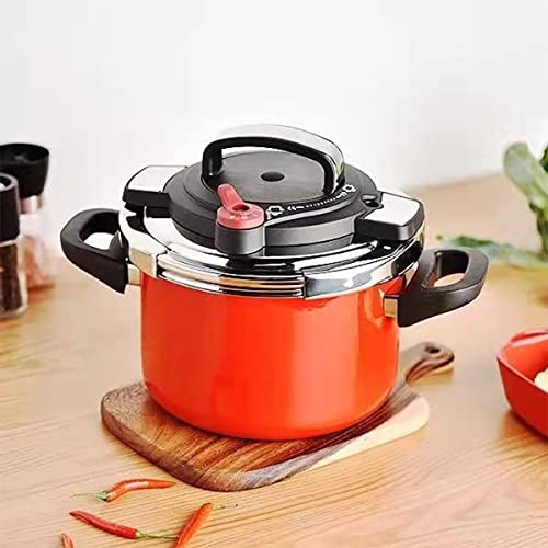 2 Gear Adjustment Stainless Steel Pressure Cooker,With Release Valve With One-Hand Operating Pressure Cooker,Compatible With Gas And Induction Cooker,Suitable For Kitchen/Home #TOP2