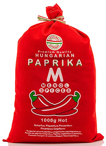 Menol Spices Ungarische Paprika (Scharf 1000g) Premium Qualität, Herkunft: Szeged, Ungarn Cover