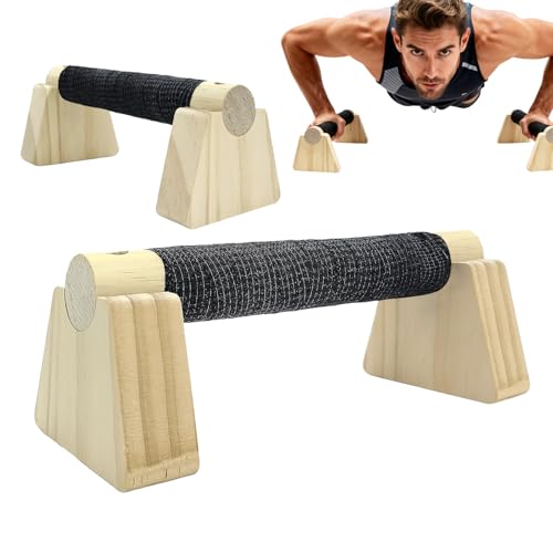 KISENG Solid Wood Parallettes