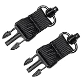 Eastern Tactical Supply QD Sling Swivel Mount Adapt Replace for Two-Point Sling one-Point Sling (2 Pieces) (Black)