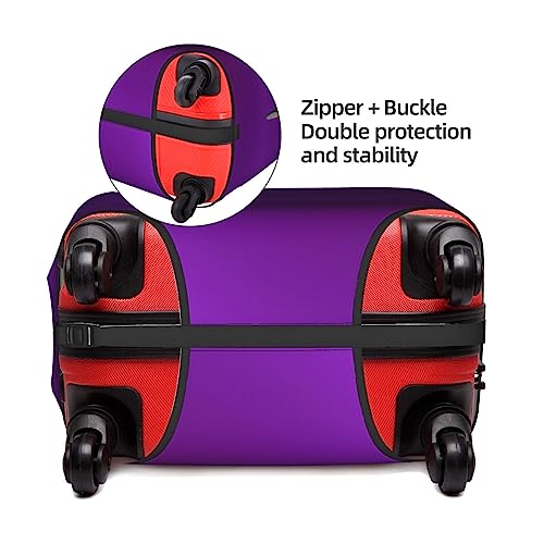 Solid color dark purple travel luggage cover, available in four sizes, suitable for wheeled luggage X-Large3