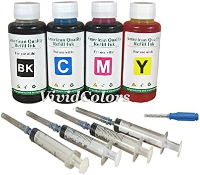 Miniatura 1 de Vivid Colors Premium - Kit de recarga de tinta para Canon PG-245CL-246, PG-245XLCL-246XL (4 x 3.4fl oz BKCMY)
