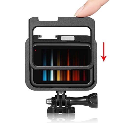 Flameer Frame Da Liga de alumínio Da Habitação Case Compatível para Acessórios Da Câmera GoPro Hero9