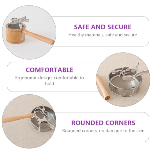 Moxibustion de l'abdomen avec ce support en bois portable - 7