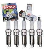 5 pc DENSO Platinum TT Spark Plugs compatible with Chevrolet Colorado 3.5L 3.7L L5 2004-2012