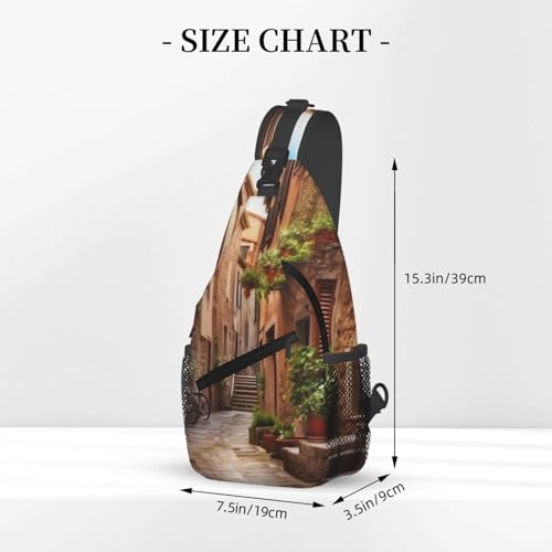 Bolso Cruzado de Pecho Negro Unisex para Senderismo miniatura 3