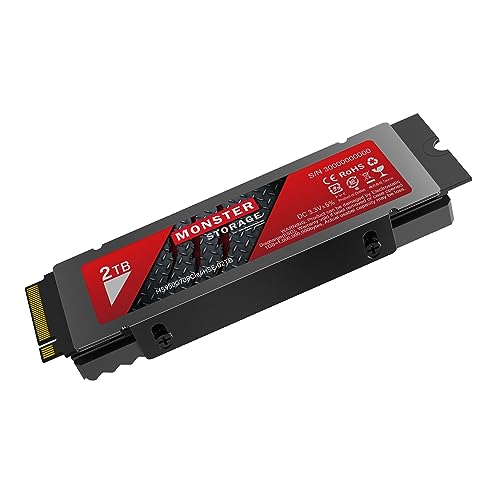 Monster Storage SSD 2TB NVMe PCIe Gen4×4 PS5確認済み 最大読込: 7,100MB/s...
