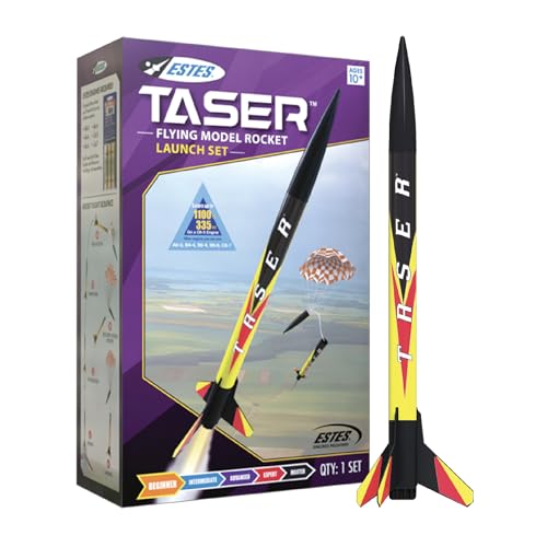Estes 1491 Taser Rocket Launch Set, Beginner Flying-Rocket-Model Building Kit