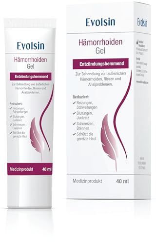 Evolsin® Hämorrhoiden Gel – schützendes Gel bei Hämorrhoiden und Analfissuren – Medizinprodukt - Hämorrhoiden Salbe