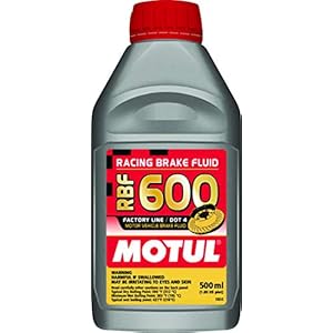 Motul MTL100949 8068HL RBF 600 Factory Line Dot-4 100 Percent Synthetic Racing Brake Fluid-600, 500. ml