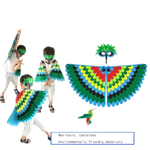 Boys Ski Jacket Children's Clothing Cartoon Animal Wing Cloak Recommended for Children Little Kid Coat2