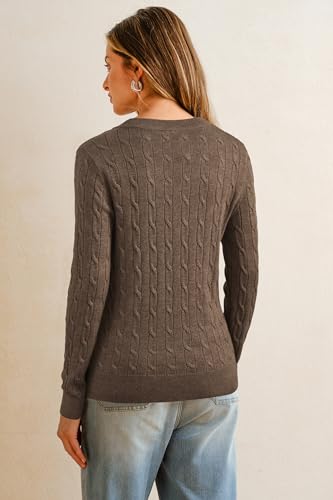 Image of Arach&Cloz Women's Wool Blend Fall Sweaters Business Casual Outfits 2026 | Soft&Breathable Pullover, Long Sleeve, V-Neck, Relaxed Fit Workwear, Business Casual, Teacher Outfits