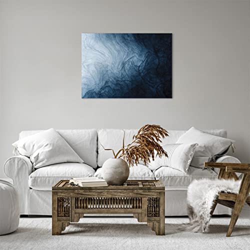 Impression sur toile eau bleu 70x50cm tableau décoration murale salon moderne