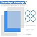 RT-TCZ for Wrangler JL Dash Air Vents Cover Trim Stickers Baby Blue for Jeep Wrangler JL JLU Gladiator JT 2018-2023 Baby Blue Interior Accessories 4pcs