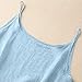 Tops for Women Sleeveless Linen Tops for Women Low Rise Linen Pants Set 2 Piece Outfits Csas para Mujer Casuales Summer Maternity Sets Ladies 2 Piece Pants Sets Casual Dressy Rompers Sky Blue