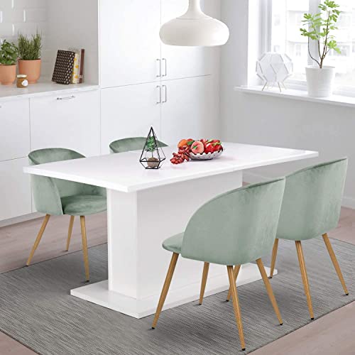 Homy Casa Inc Ethiopia High Glossy White B Table #TOP3