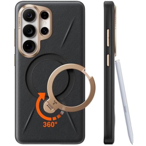 TORRAS Ostand Q3 VegSkin for Samsung Galaxy S26 Ultra Case Leather